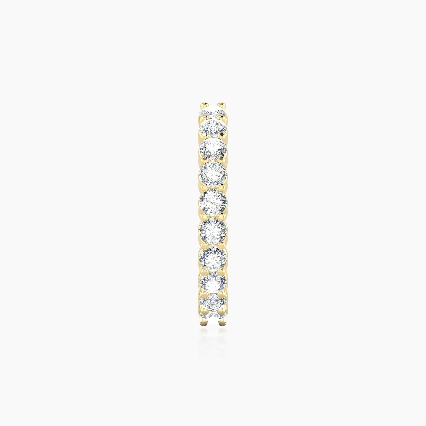 Vesta | 18k Yellow Gold 11 mm Diamond Hoop Piercing