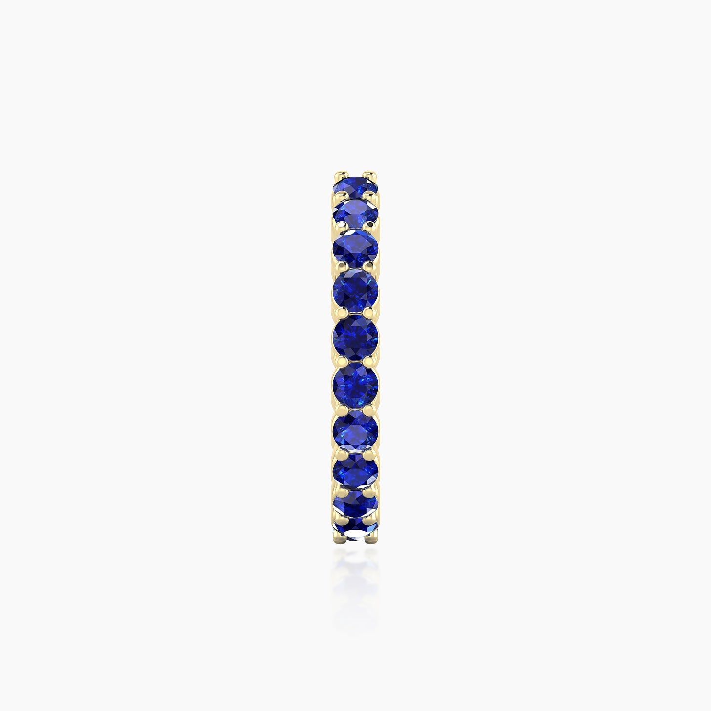 Vesta | 18k Yellow Gold 11 mm Sapphire Hoop Piercing