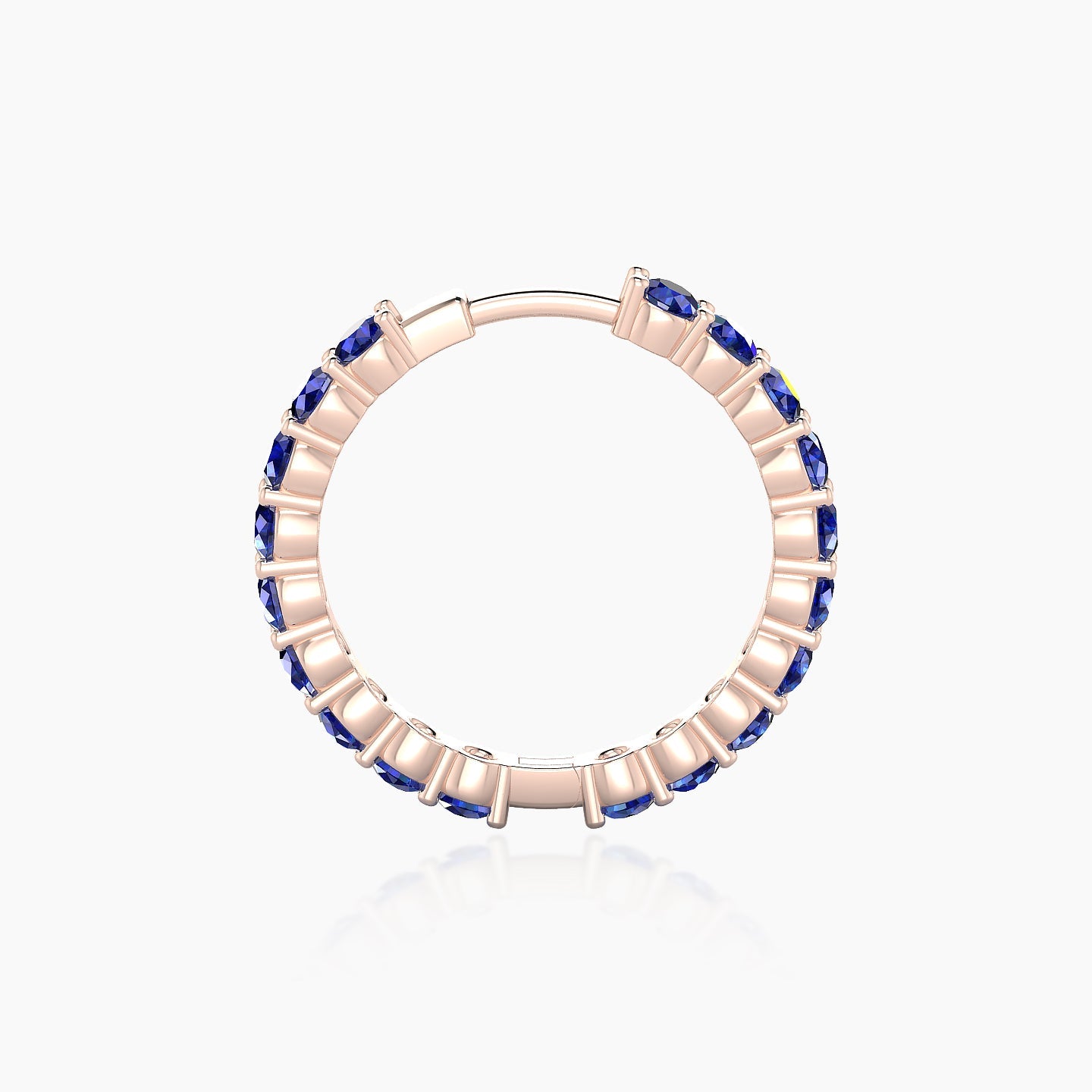 Vesta | 18k Rose Gold 11 mm Sapphire Hoop Piercing