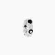 Vesta | Black Diamond & Diamond Hoop Piercing