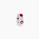 Vesta | Ruby & Diamond Hoop Piercing