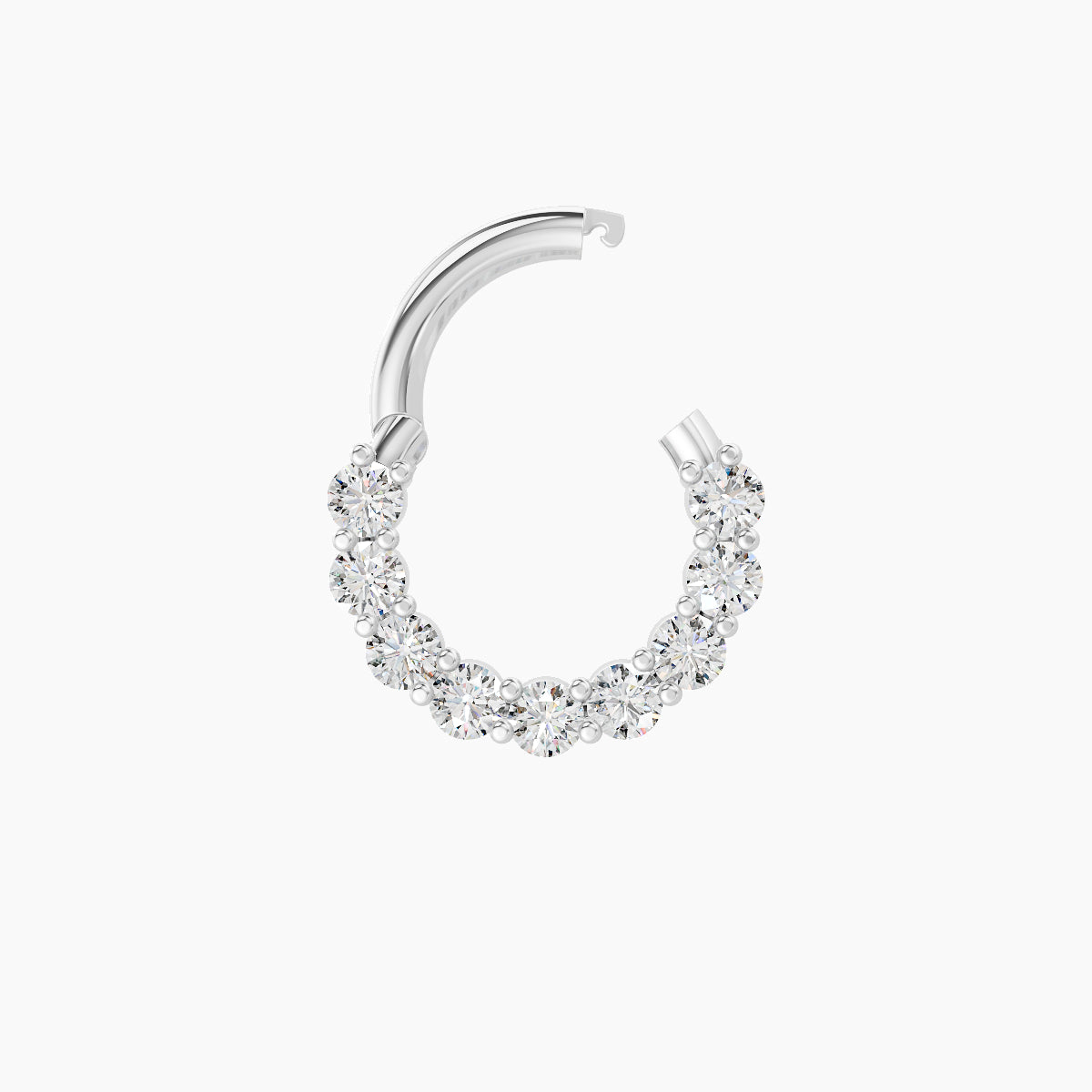 Vesta | 18k White Gold 6.5 mm Diamond Daith Piercing