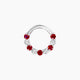 Vesta | Piercing Daith Rubis & Diamant