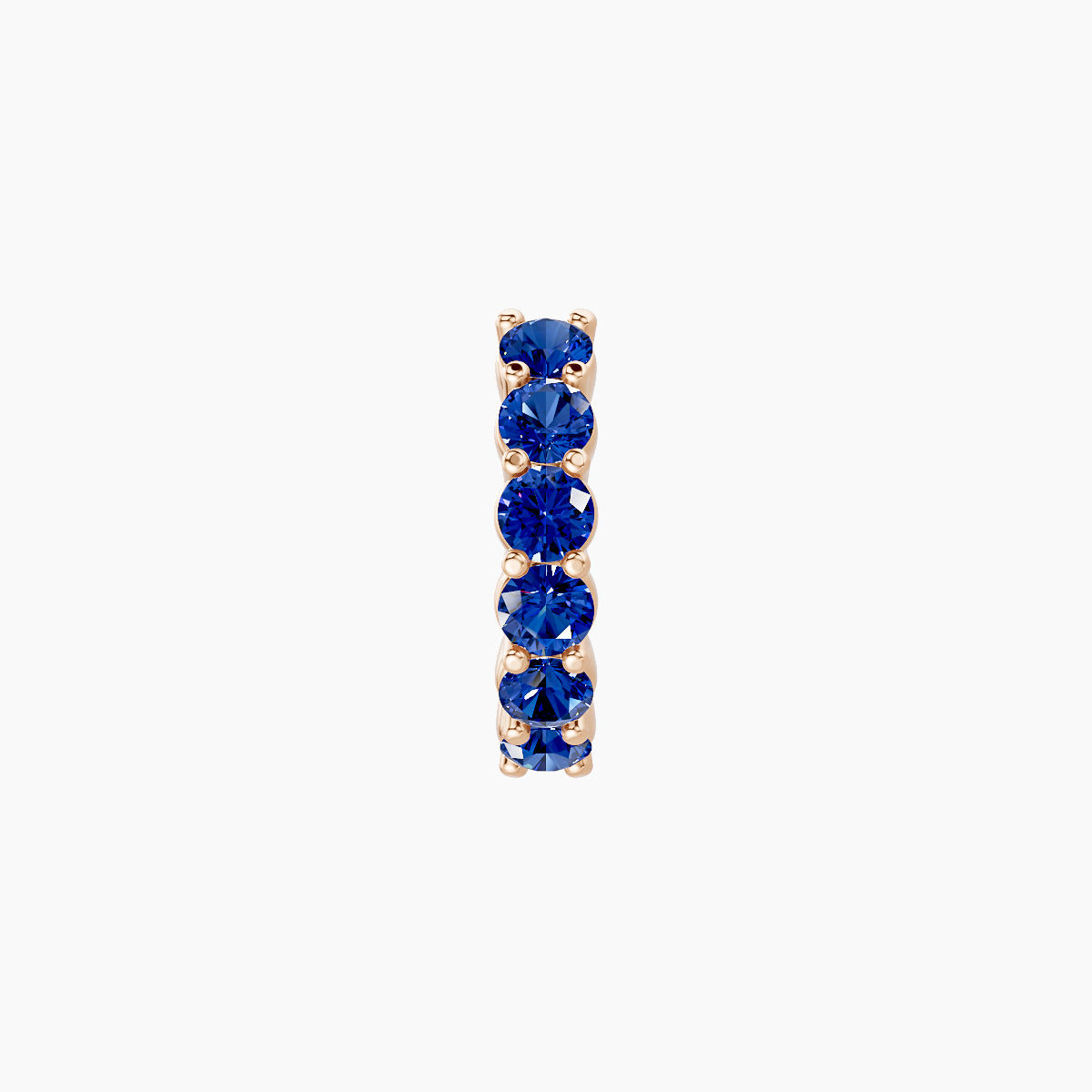 Vesta | 18k Rose Gold 6.5 mm Sapphire Hoop Piercing