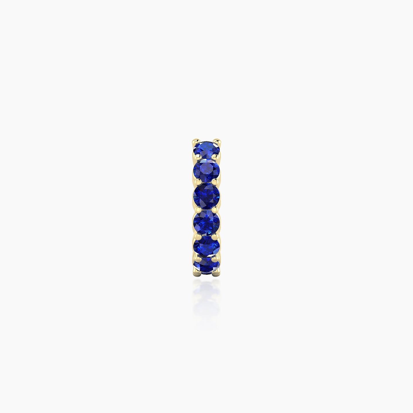 Vesta | 18k Yellow Gold 6.5 mm Sapphire Hoop Piercing