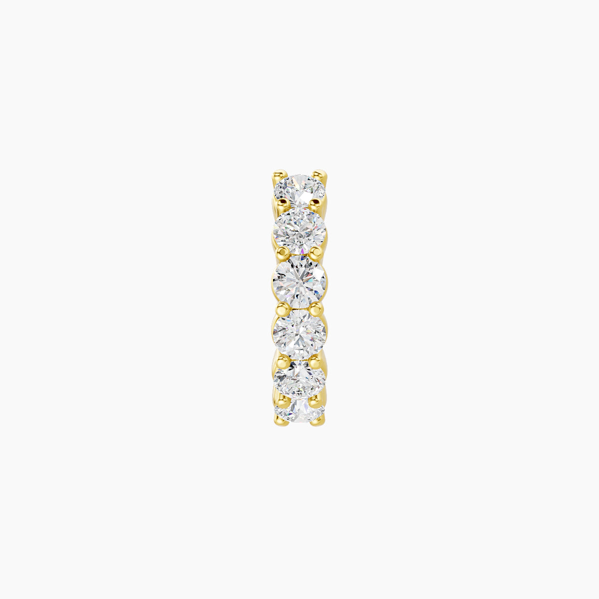 Vesta | 18k Yellow Gold 6.5 mm Diamond Nose Ring Piercing