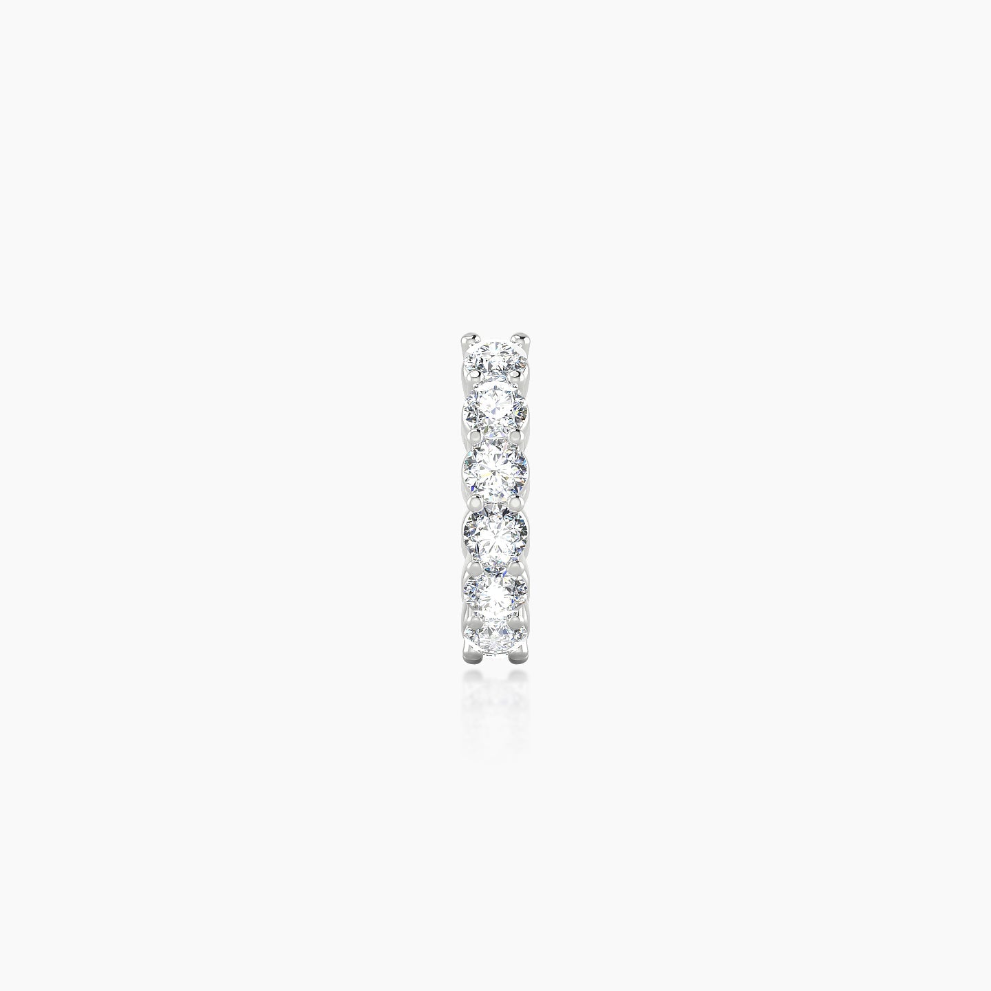 Vesta | 18k White Gold 6.5 mm Diamond Nose Ring Piercing