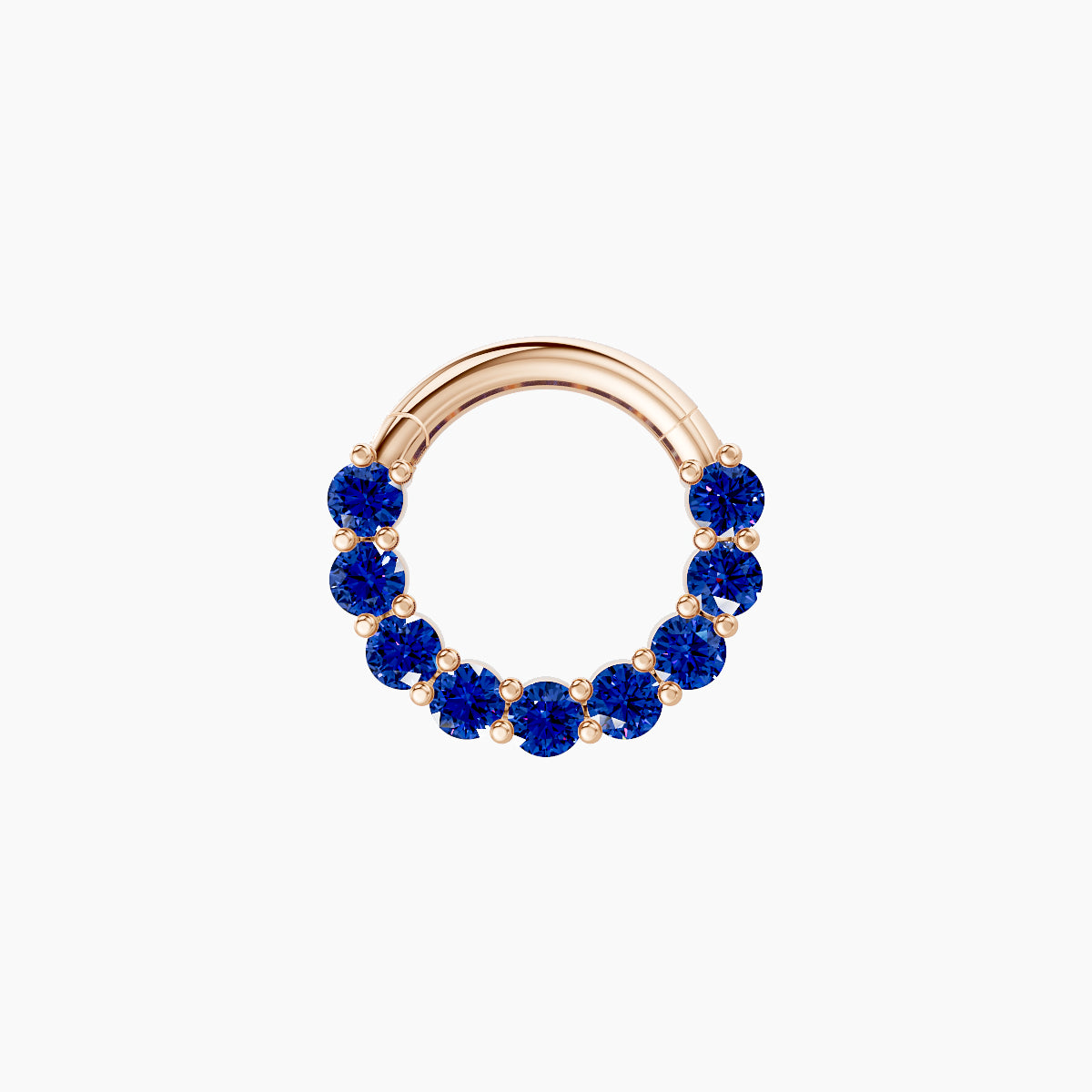 Vesta | 18k Rose Gold 6.5 mm Sapphire Septum Piercing