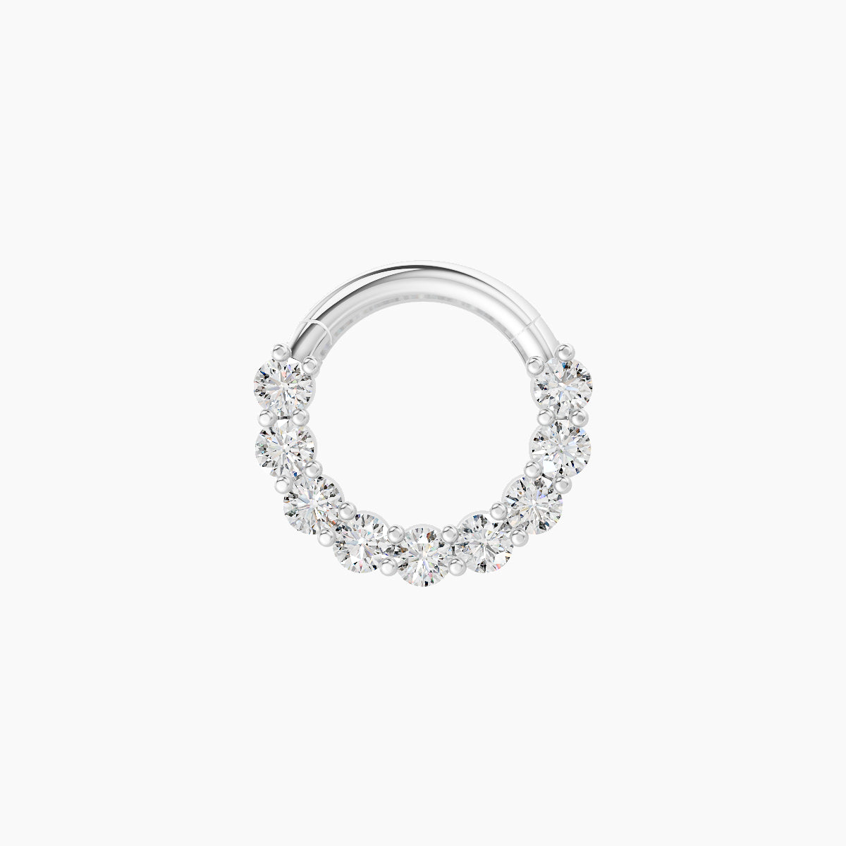 Vesta | 18k White Gold 6.5 mm Diamond Septum Piercing