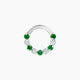 Vesta | Emerald & Diamond Septum Piercing