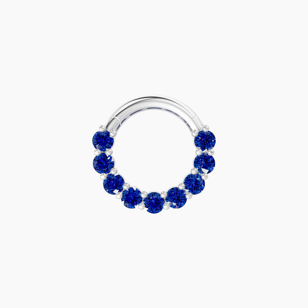Vesta | 18k White Gold 6.5 mm Sapphire Septum Piercing