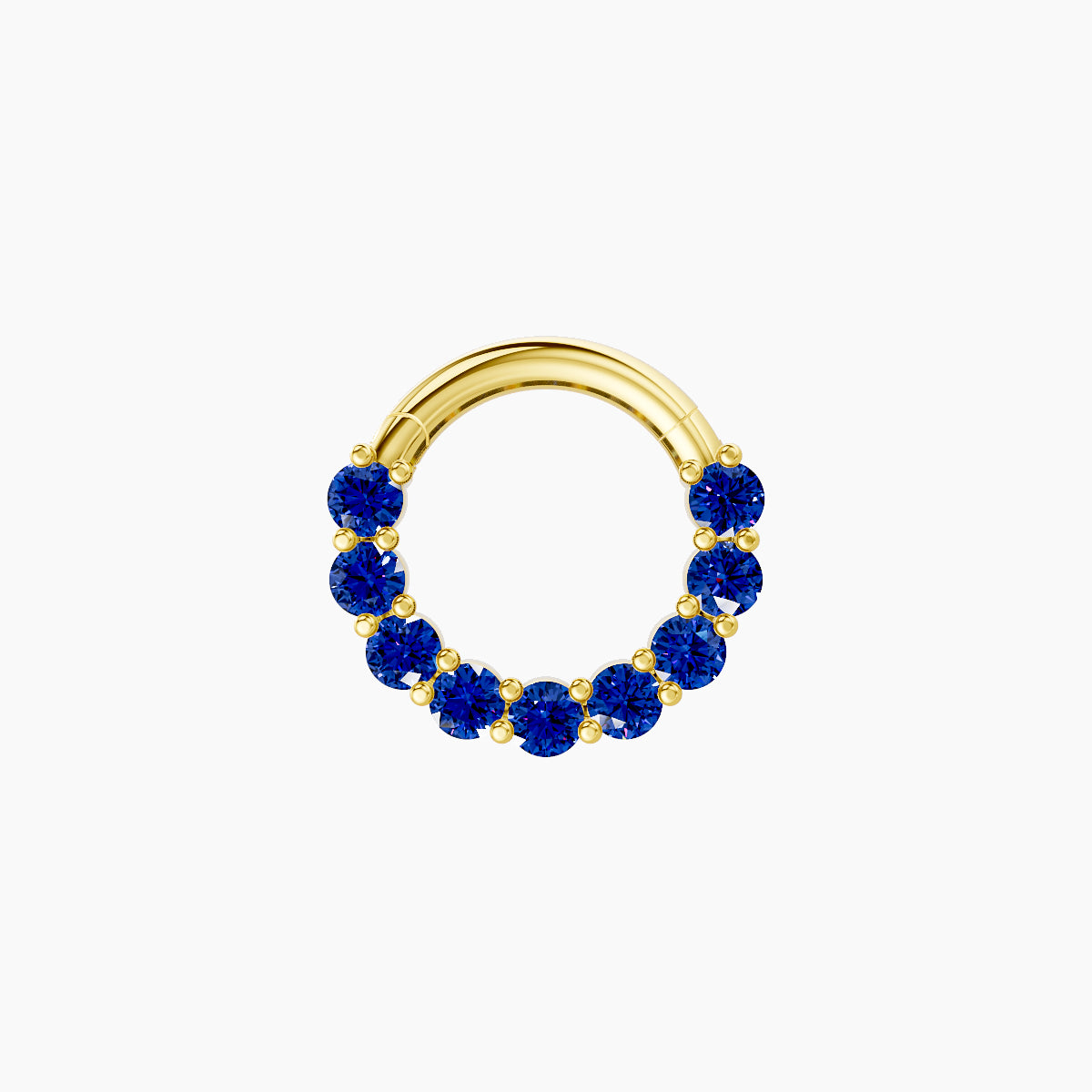 Vesta | 18k Yellow Gold 6.5 mm Sapphire Septum Piercing