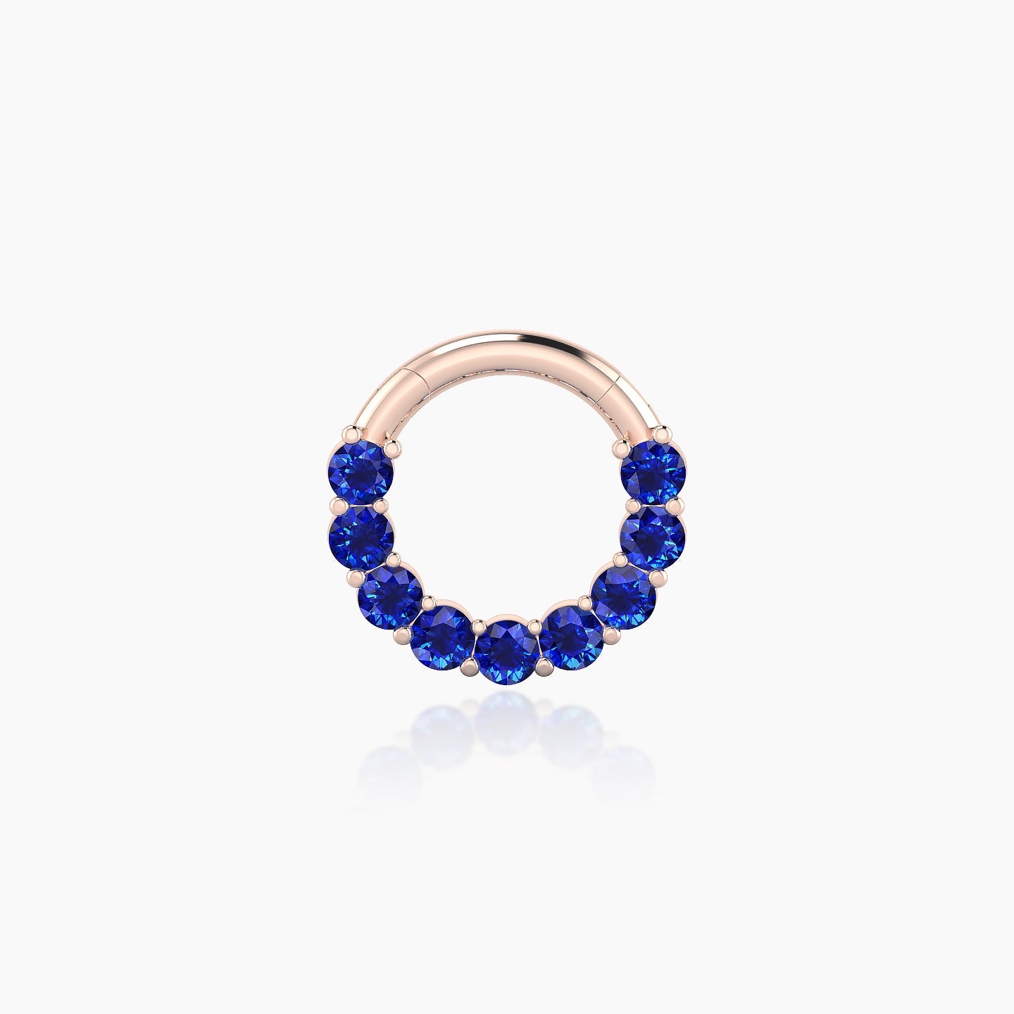 Vesta | 18k Rose Gold 6.5 mm Sapphire Septum Piercing