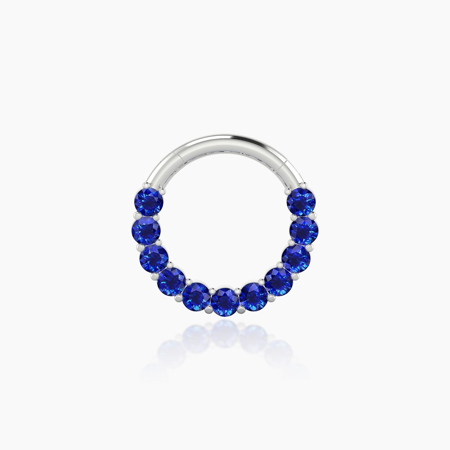 Vesta | 18k White Gold 8 mm Sapphire Daith Piercing