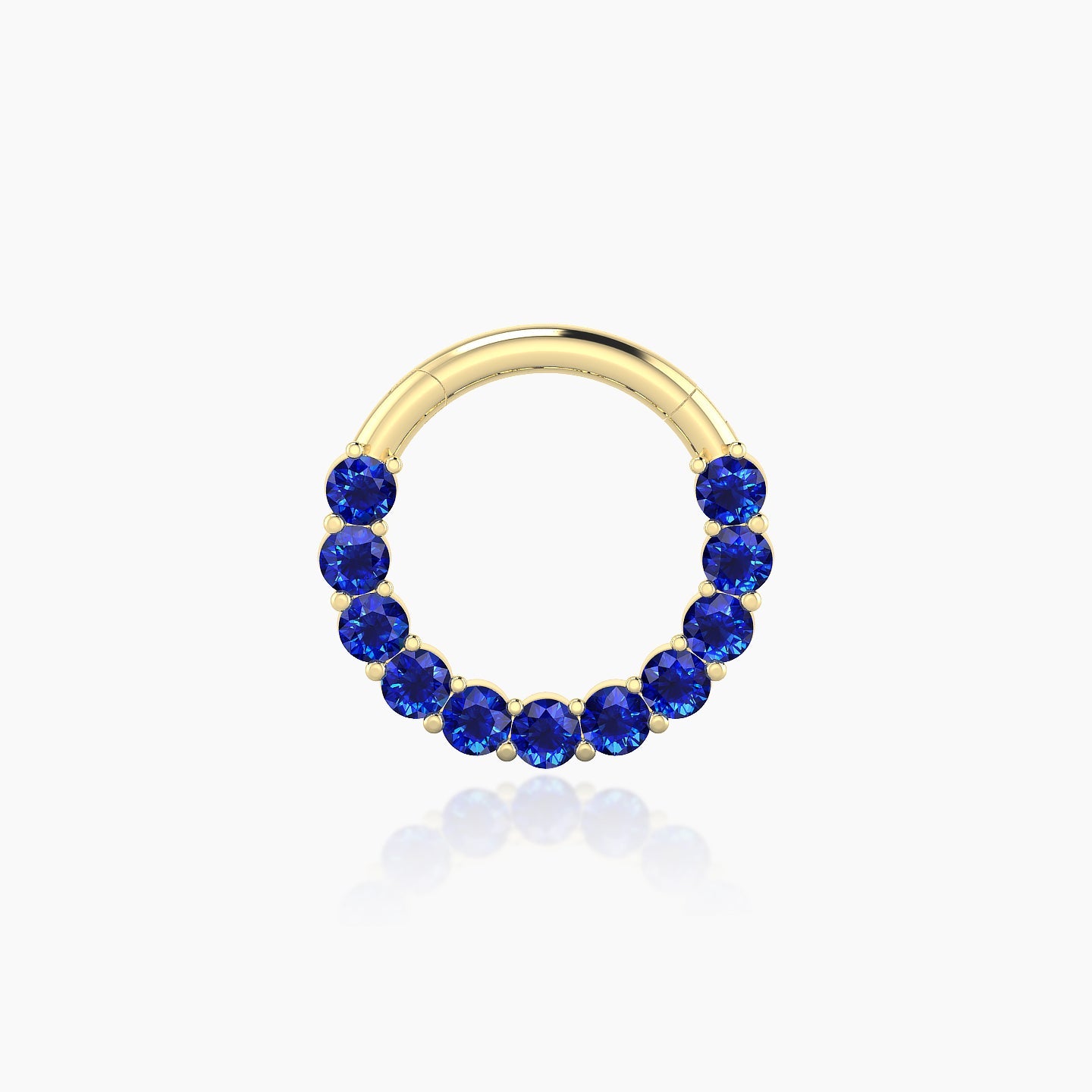 Vesta | 18k Yellow Gold 8 mm Sapphire Daith Piercing