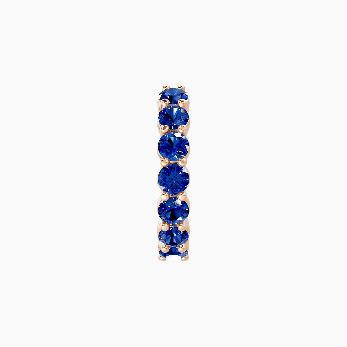 Vesta | 18k Rose Gold 8 mm Sapphire Hoop Piercing