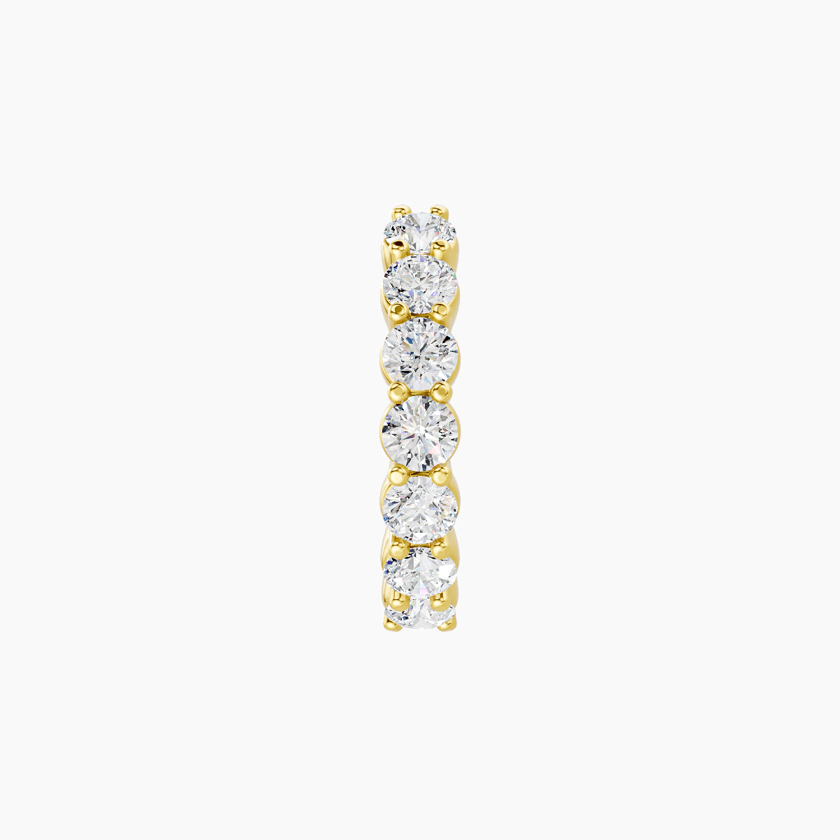 Vesta | 18k Yellow Gold 8 mm Diamond Hoop Piercing