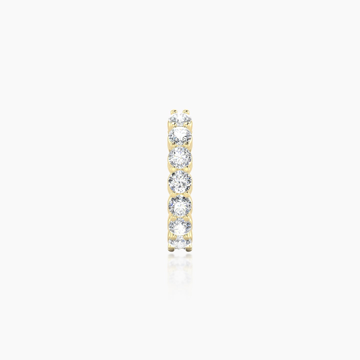 Vesta | 18k Yellow Gold 8 mm Diamond Nose Ring Piercing