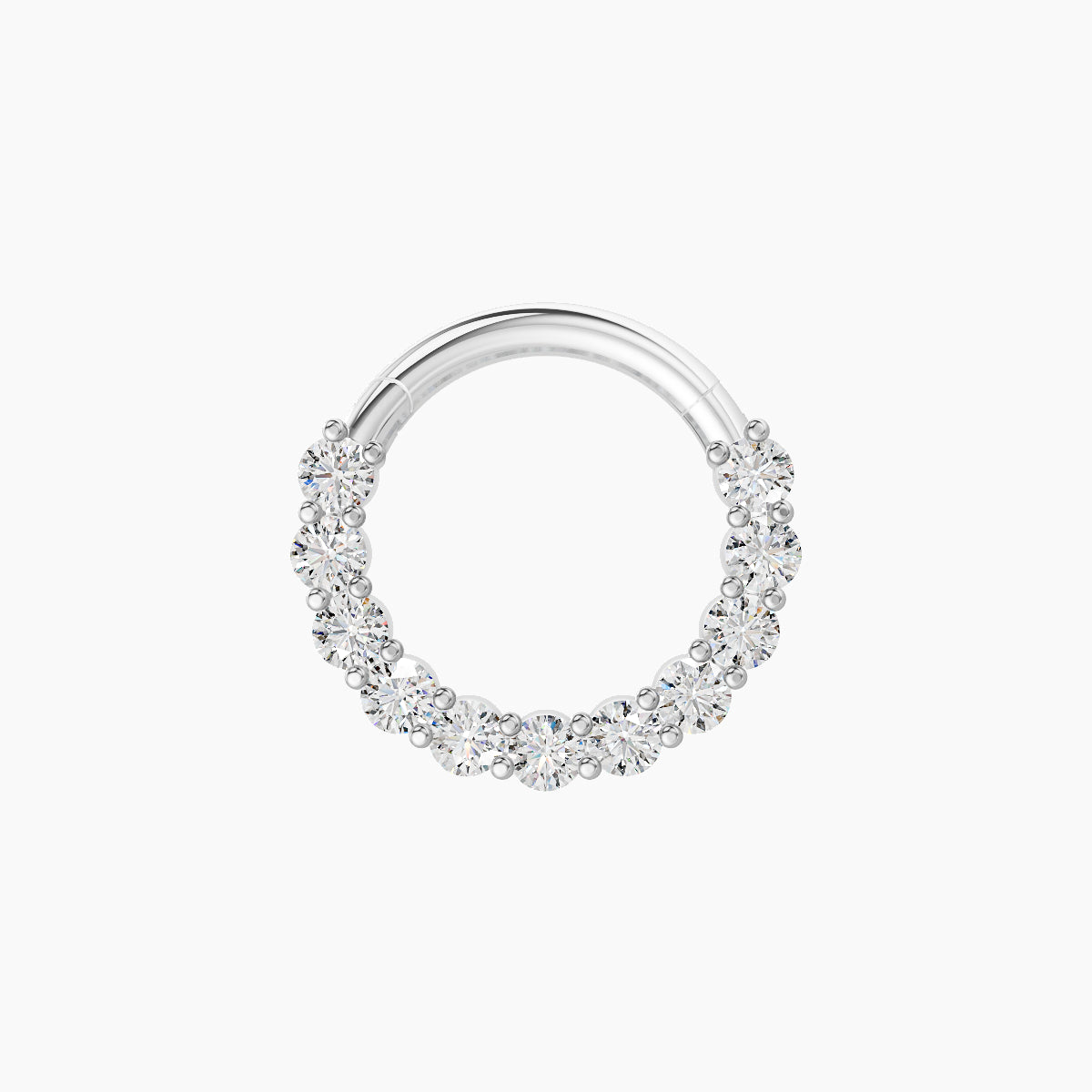 Vesta | 18k White Gold 8 mm Diamond Septum Piercing