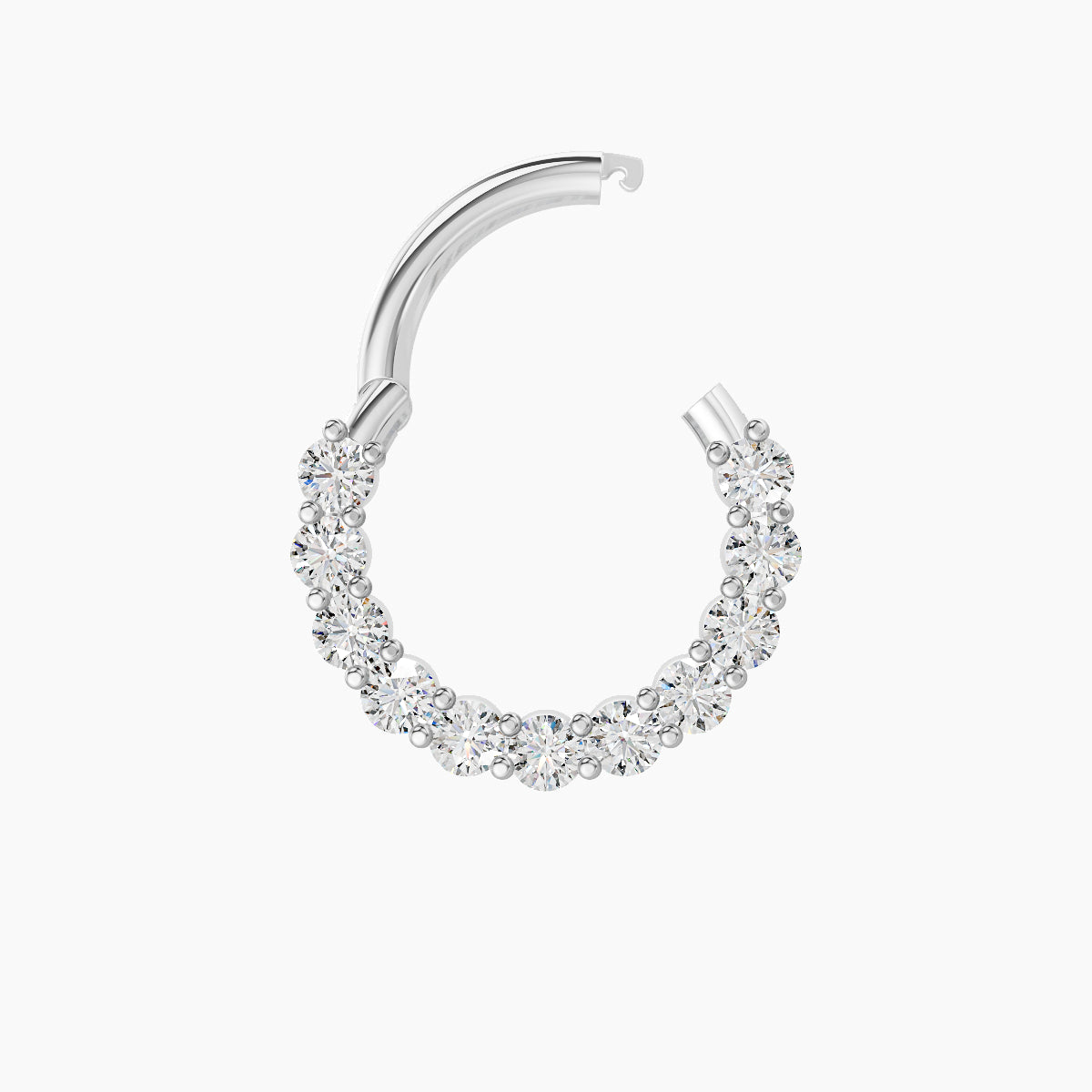 Vesta | 18k White Gold 8 mm Diamond Septum Piercing