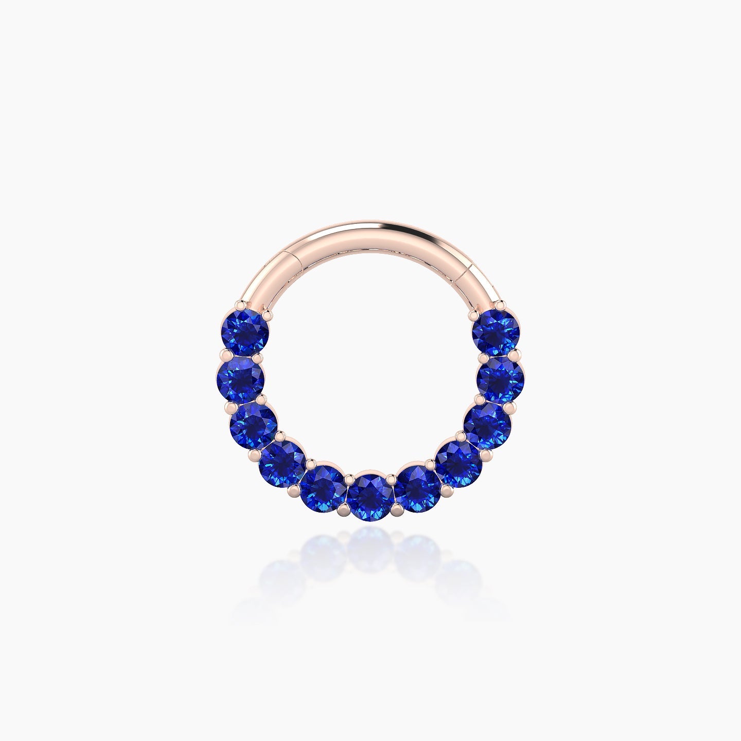 Vesta | 18k Rose Gold 8 mm Sapphire Septum Piercing