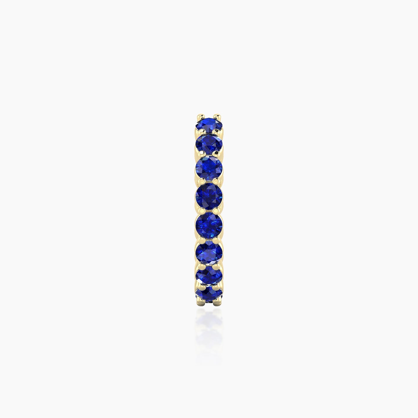 Vesta | 18k Yellow Gold 9.5 mm Sapphire Hoop Piercing