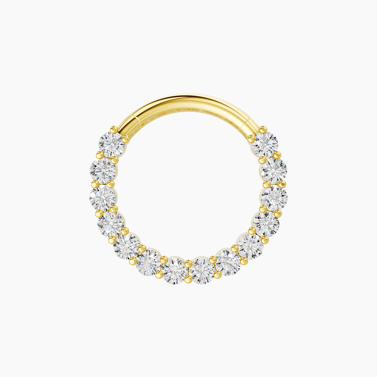 Vesta | 18k Yellow Gold 9.5 mm Diamond Septum Piercing