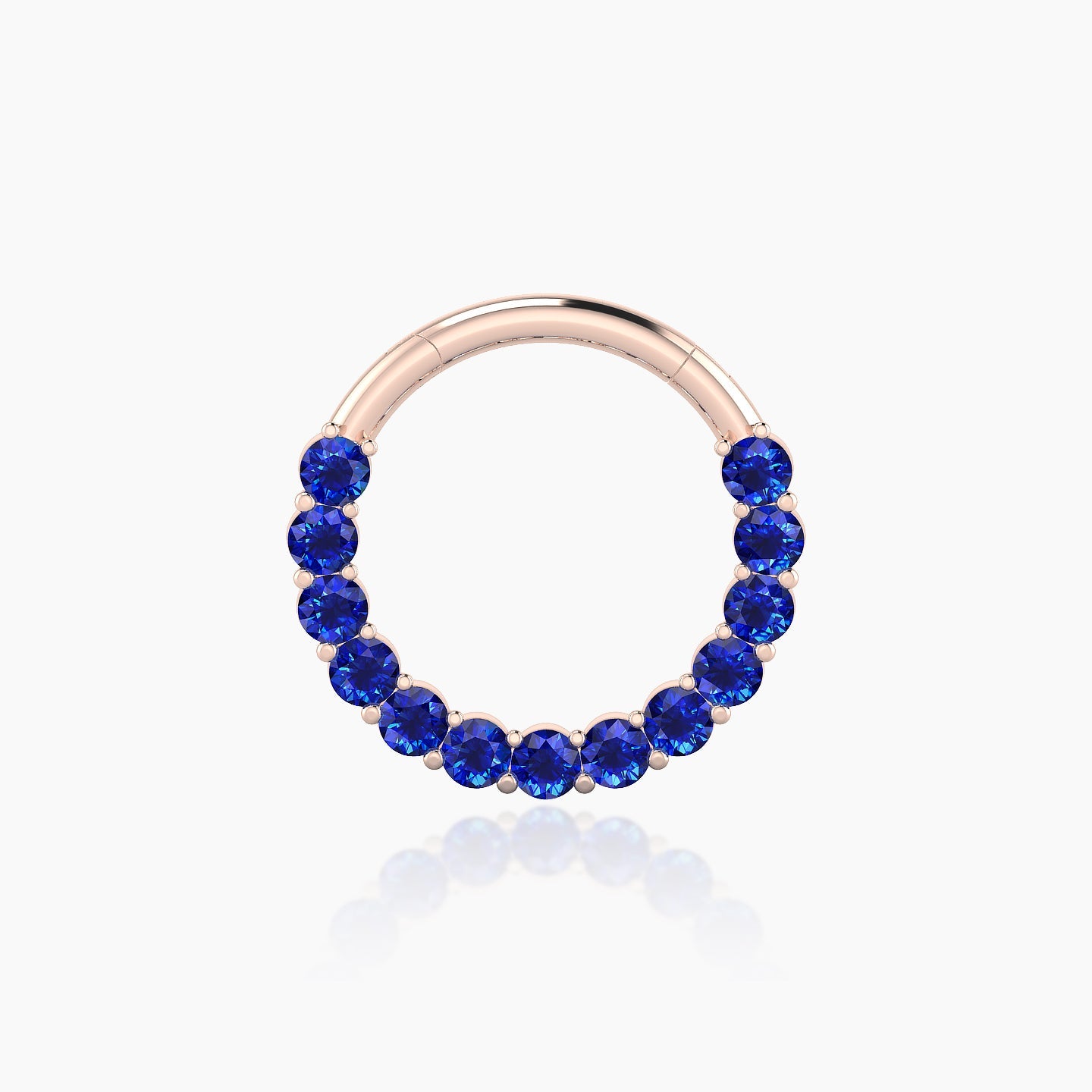 Vesta | 18k Rose Gold 9.5 mm Sapphire Septum Piercing