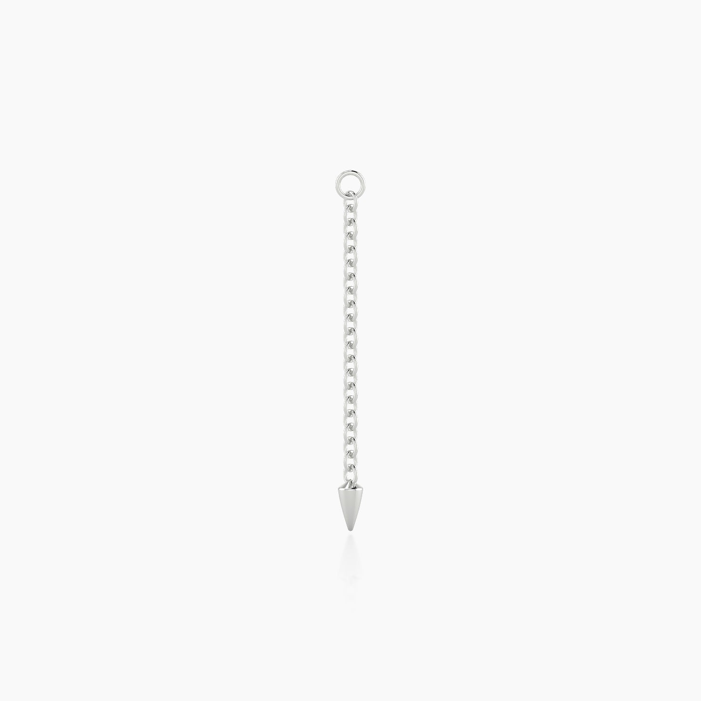 Xuan | 18k White Gold 20 mm Spike Chain Charm