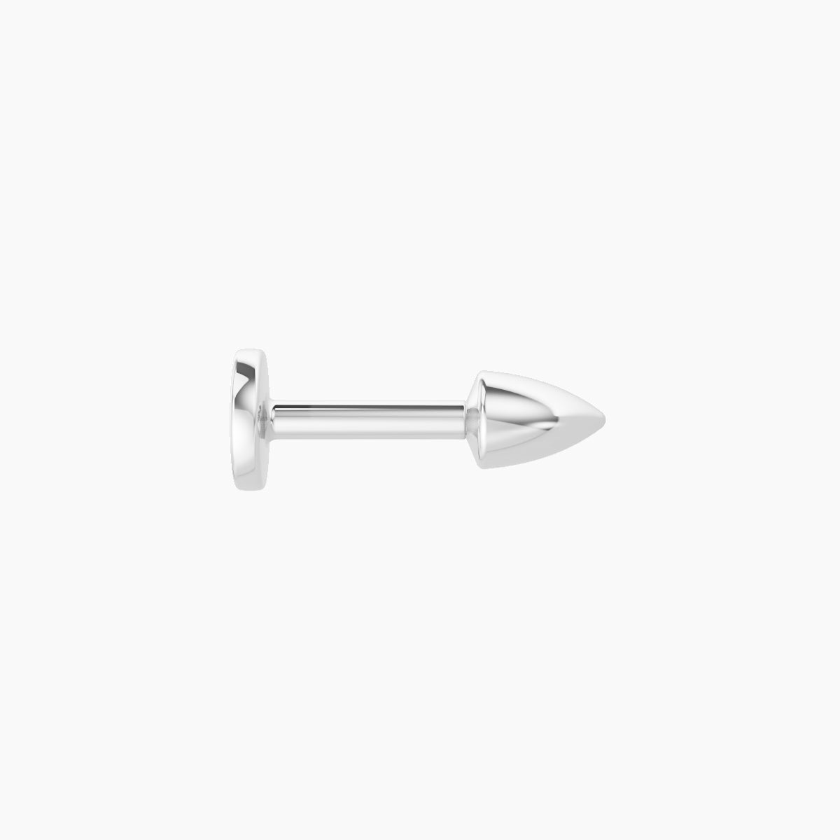 Xuan | 18k White Gold 3.5 x 2.5 mm 5 mm Spike Piercing