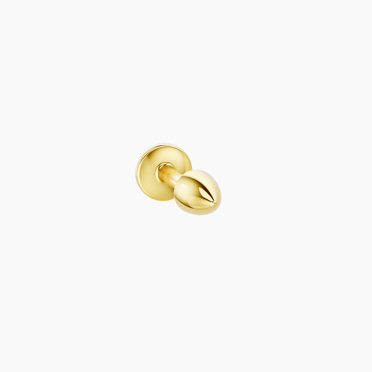 Xuan | 18k Yellow Gold 3.5 x 2.5 mm 5 mm Spike Piercing