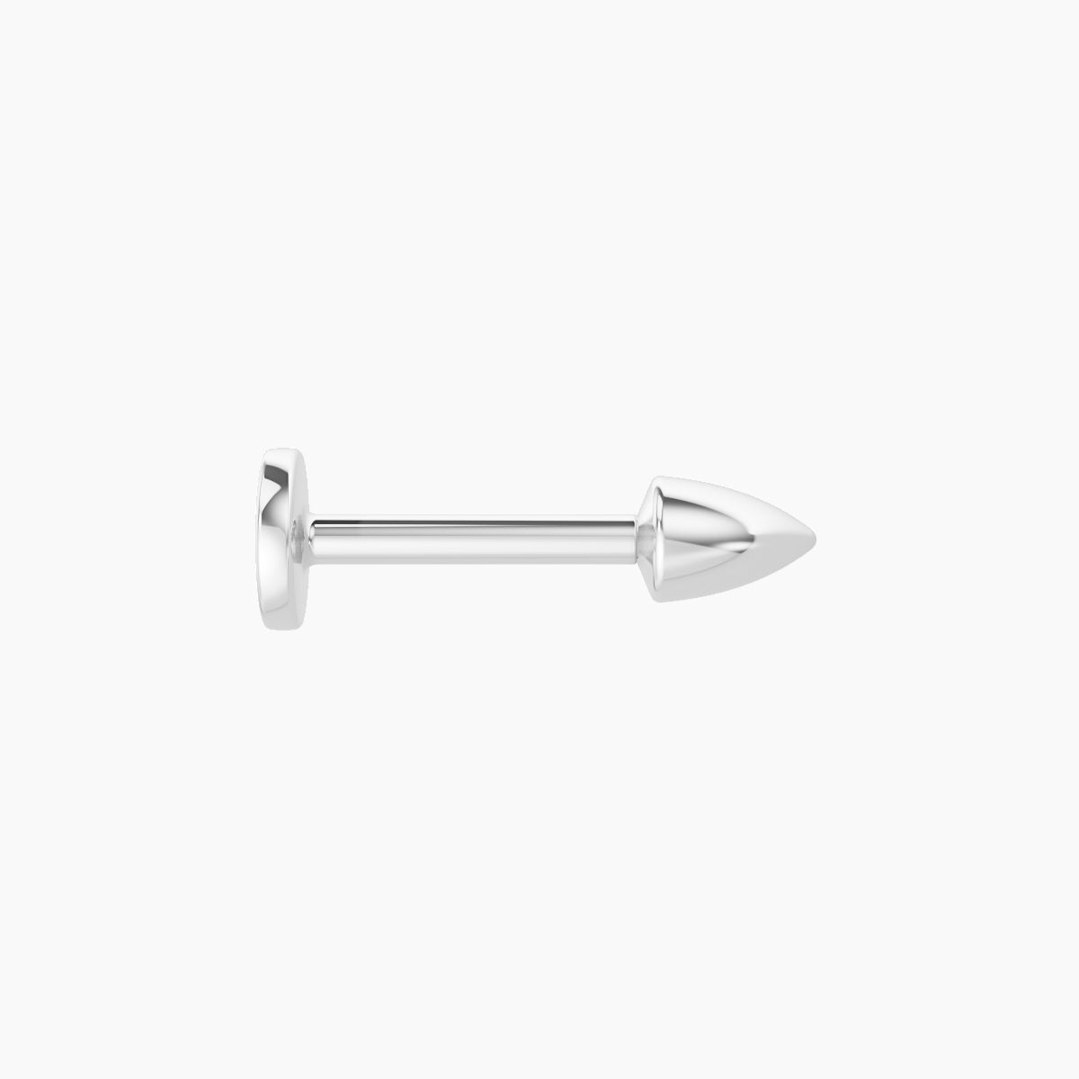 Xuan | 18k White Gold 3.5 x 2.5 mm 6.5 mm Spike Piercing