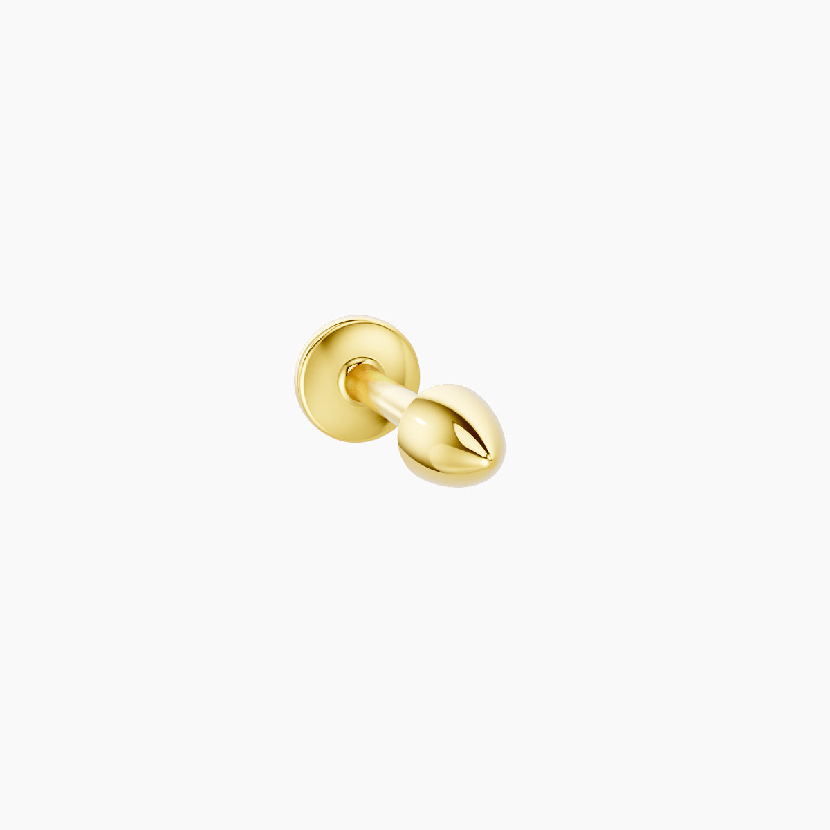 Xuan | 18k Yellow Gold 3.5 x 2.5 mm 6.5 mm Spike Piercing