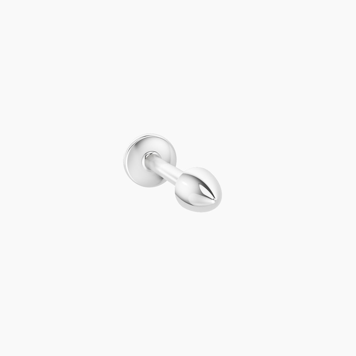 Xuan | 18k White Gold 3.5 x 2.5 mm 8 mm Spike Piercing
