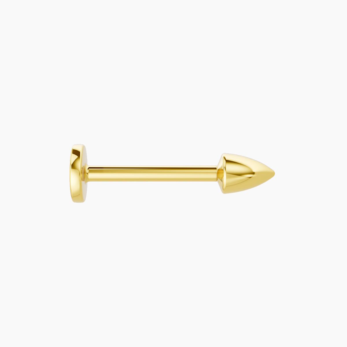 Xuan | 18k Yellow Gold 3.5 x 2.5 mm 8 mm Spike Piercing