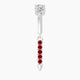 Xuan | Spike Ruby & Diamond Rook Piercing